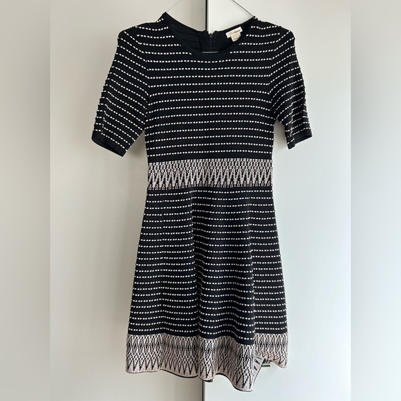 Shoshanna Black and White Striped Dress - Picture 1 of 3